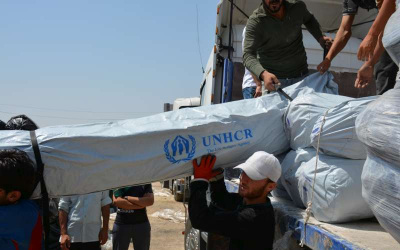 UNHCR on target to deliver 2,410 tons of aid for Iraqi displaced