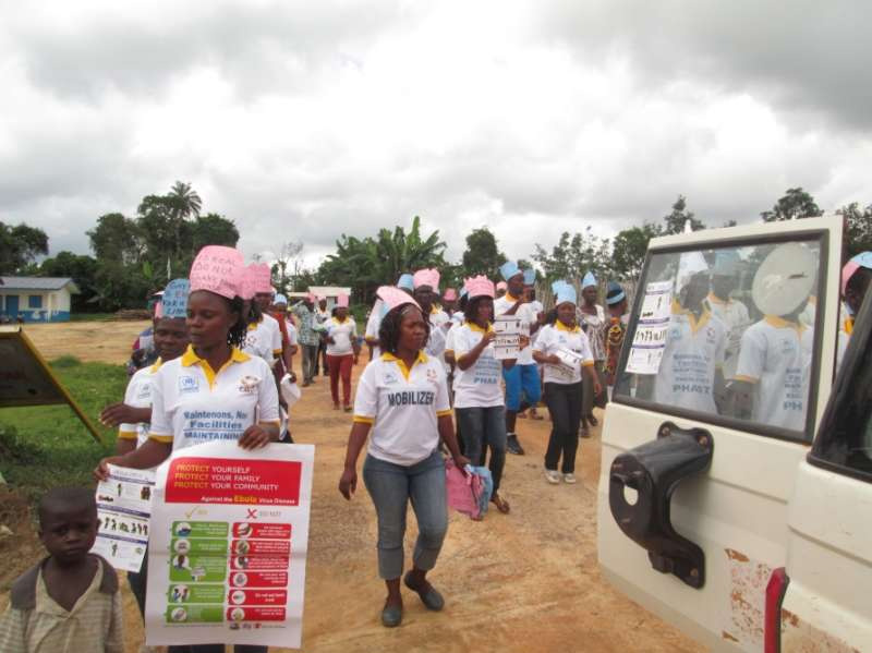 Ebola awareness and prevention activities under way for refugees in Liberia