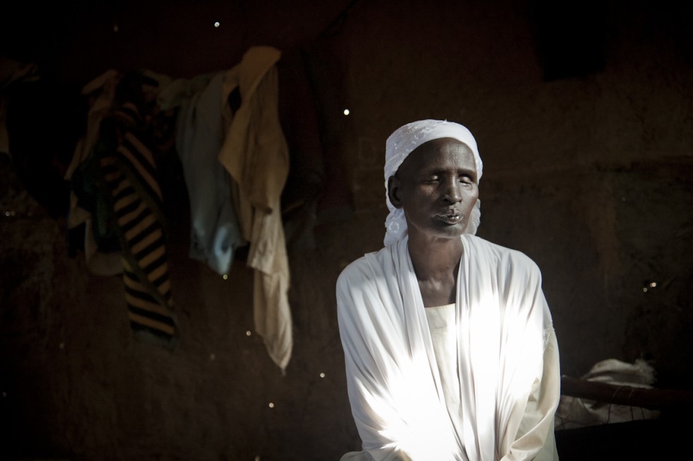 Nyantay, who is 40-something and blind, stumbled through the forest alone in a desperate bid to escape fighting in South Sudan.