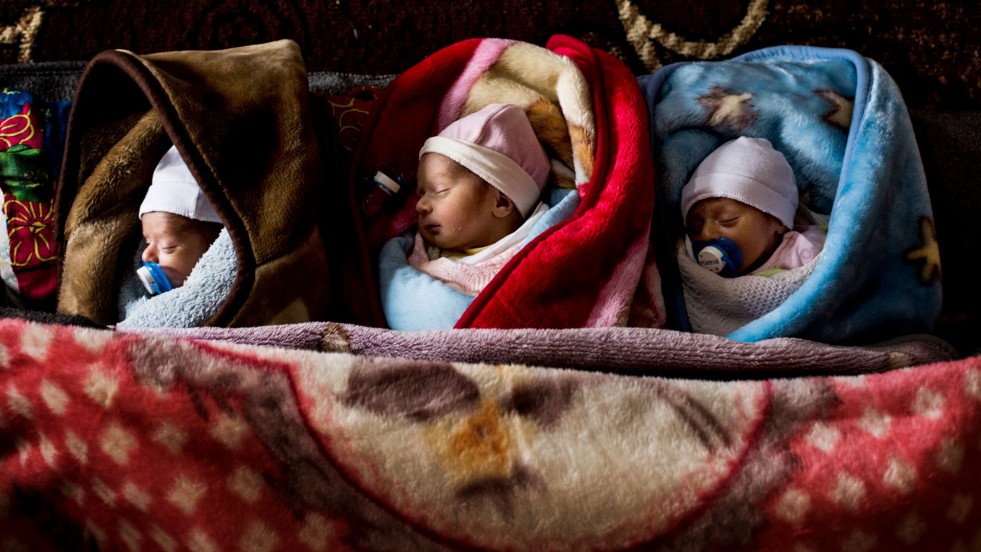 Riyadh, Ahmed and Khalid sleep through a winter snowstorm.