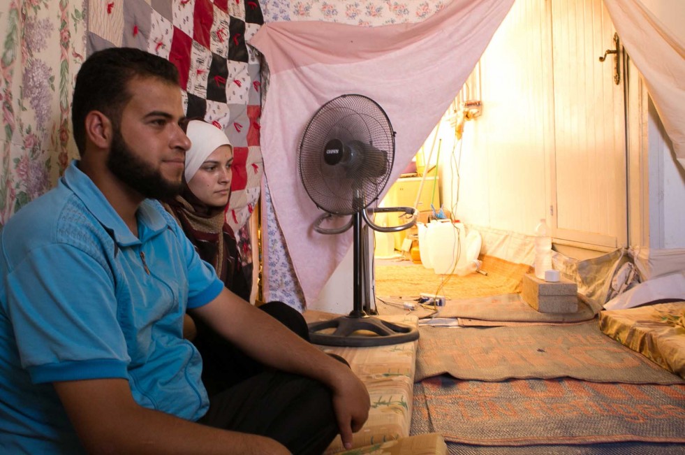 Qassim and Walaa hoped their wedding would also be a celebration of the end of the fighting in Syria. After being engaged for 9 months, they could not wait any longer.