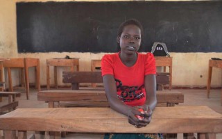 Naomi Chol scored the highest mark in her district in the annual Kenyan exams, a tribute to her hard work and the quality of education at the school.