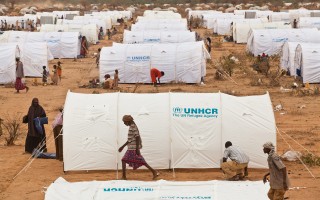 Somali refugees at Dadaab, which is located in north-east Kenya. Dadaab is the world's largest refugee camp complex. © UNHCR / B. Bannon