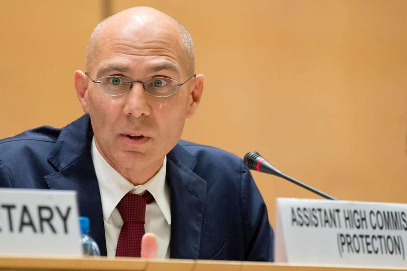 Volker Türk, Haut Commissaire assistant du HCR en charge de la protection, lors de son allocution à la réunion annuelle du Comité exécutif du HCR.