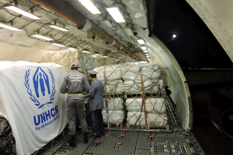 Aid delivery to Western Sahara.