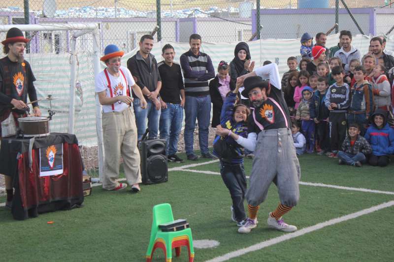 Laughter, antics help refugee kids rediscover childhood