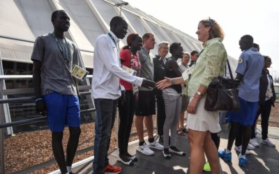 Olympics reunites refugee family