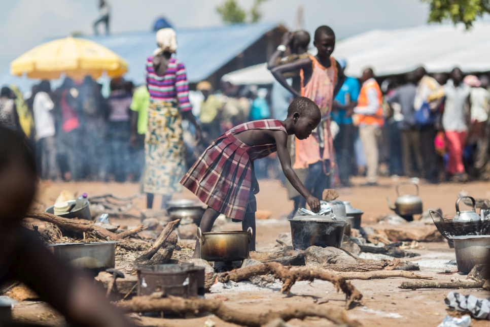 Young South Sudanese refugee in northern Uganda