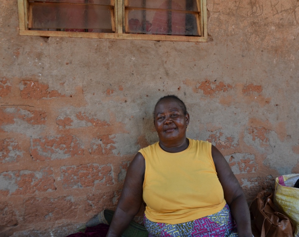 60-year old Delinia Kongboh, who has been displaced since violence broke out in Bangui in October 2016. © UNHCR/Patience Ntemgwa