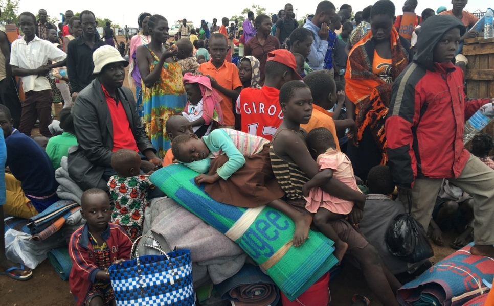 Newly arrived South Sudanese refugees in Uganda. Refugees need solidarity to survive. © UNHCR/Amelia Shepherd-Smith