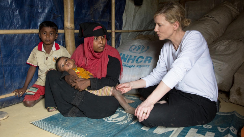 Goodwill Ambassador Cate Blanchett calls for Rohingya aid