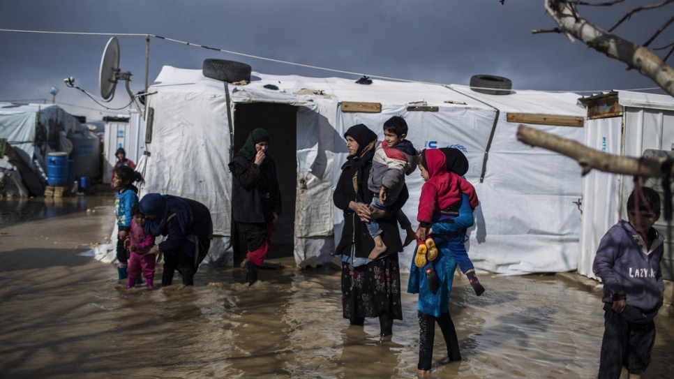 Storm Norma brings misery to Syrian refugees in Lebanon