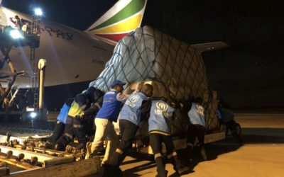 First UNHCR relief flight lands in Mozambique