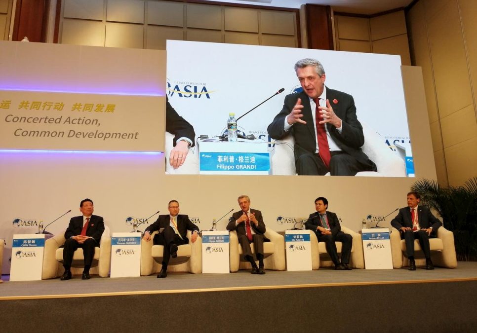 UN refugee chief connects with Chinese companies at Boao Forum