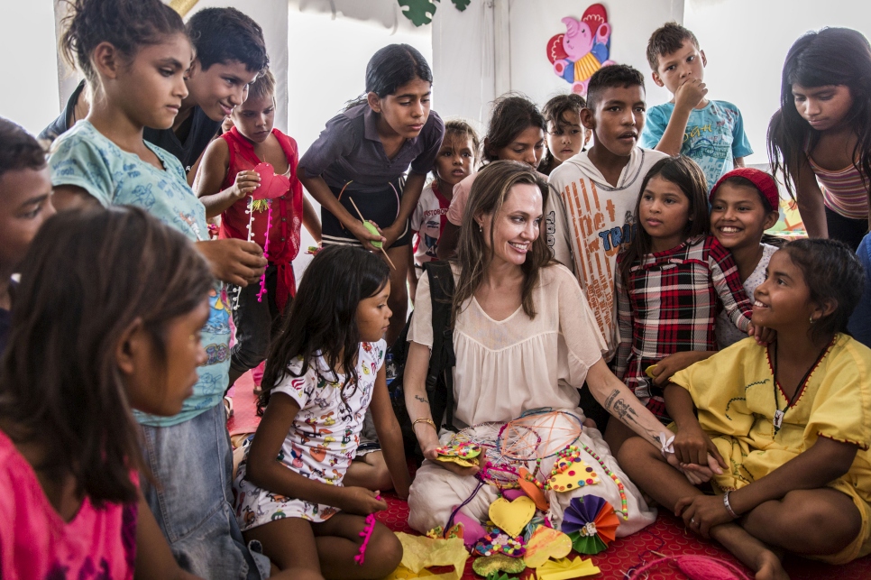 Angelina Jolie calls for leadership and humanity as millions flee Venezuela