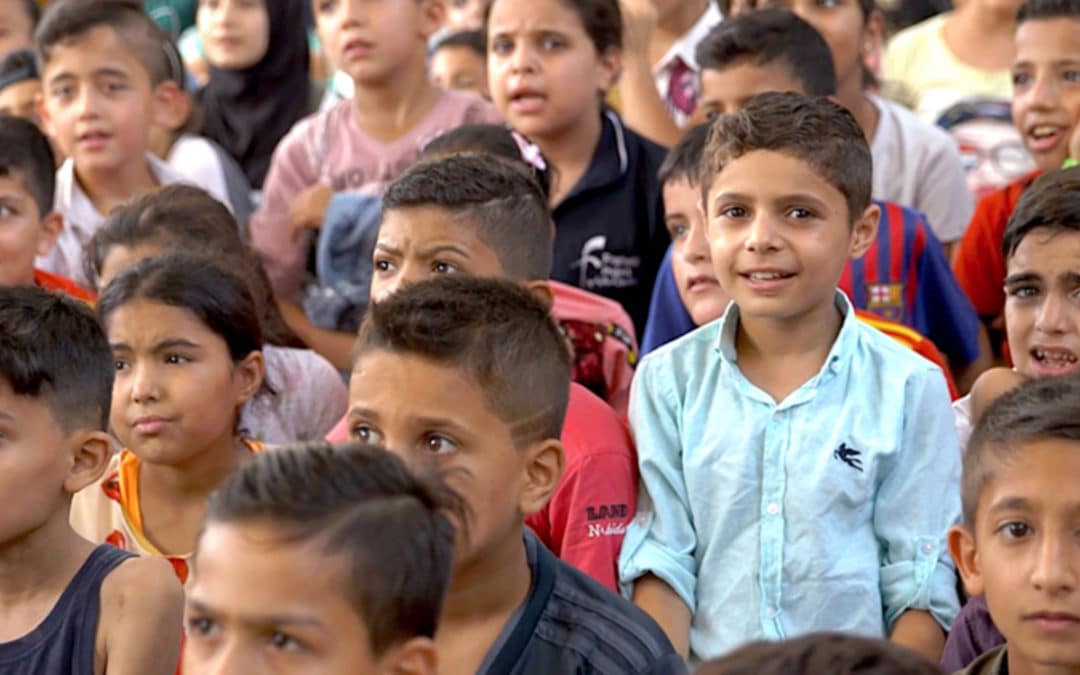 Une école désaffectée devient un centre aéré pour les enfants syriens