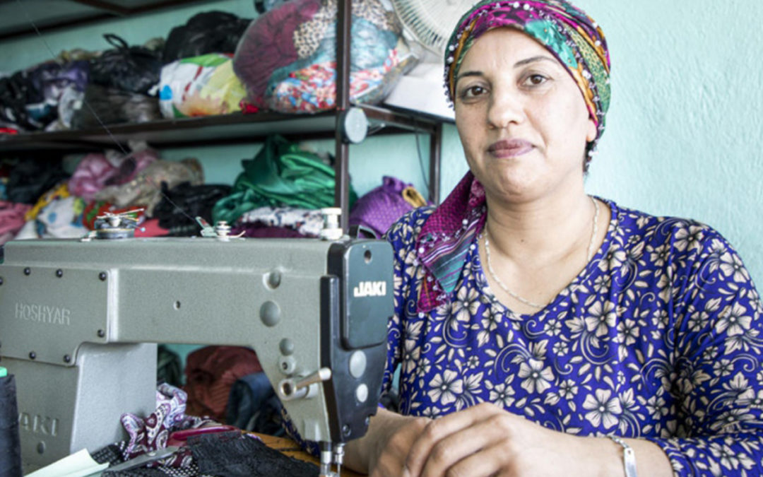 Syrian seamstress builds brand loyalty from a refugee camp