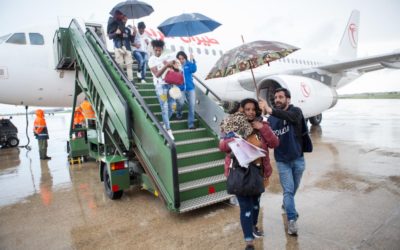 UNHCR flight relocates 54 vulnerable refugees from Niger to Italy