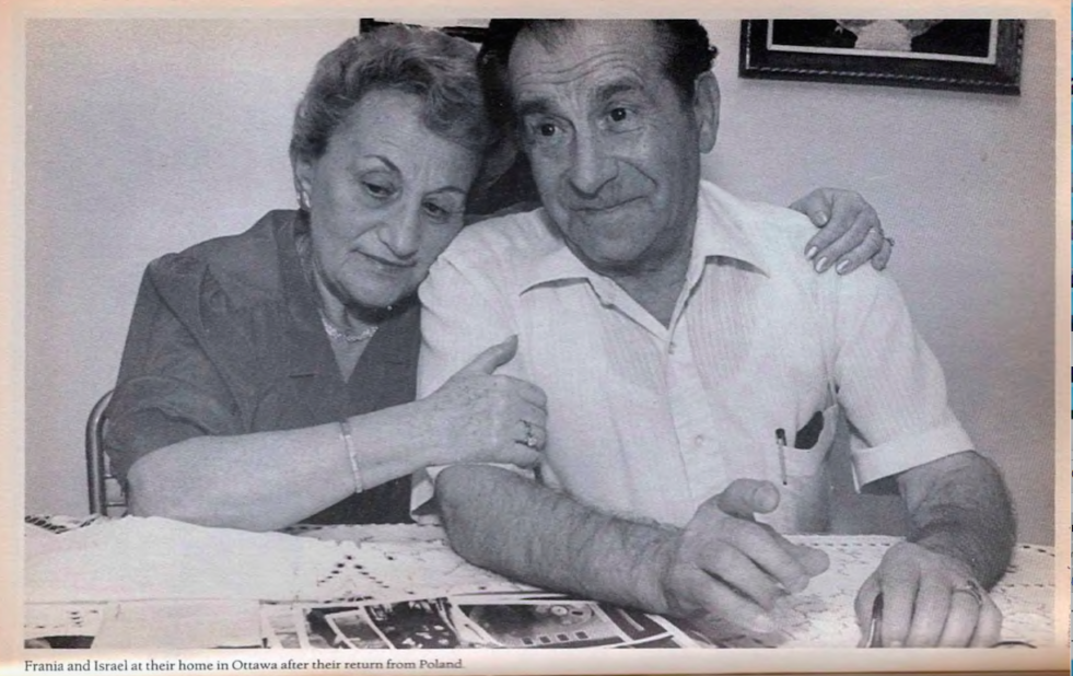 A black and white photo of a couple sitting at a table in Canada