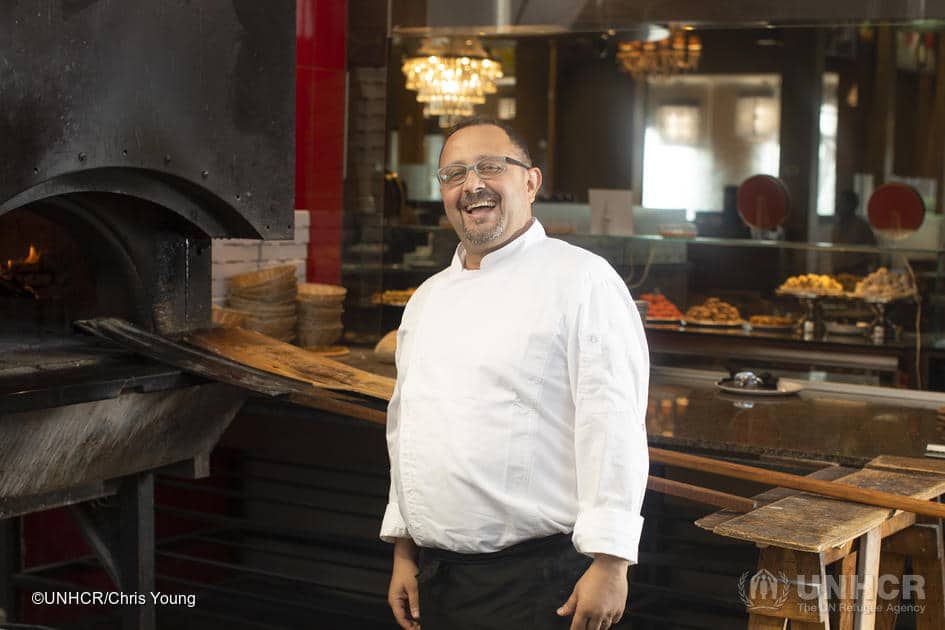 Syrian refugee trains as a top chef