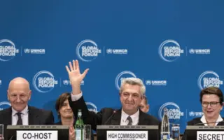 Le Haut Commissaire des Nations Unies pour les réfugiés, Filippo Grandi, à la clôture du Forum mondial sur les réfugiés