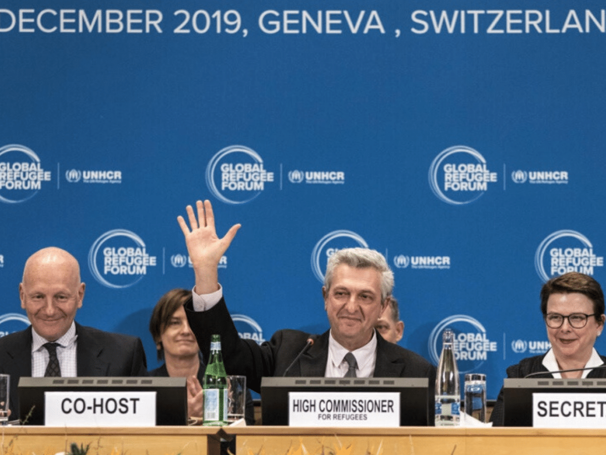 Le Haut Commissaire des Nations Unies pour les réfugiés, Filippo Grandi, à la clôture du Forum mondial sur les réfugiés 