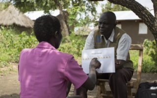 Refugee from South Sudan receives psycho-social counselling in Uganda