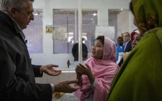 High commissioner make a visit to centre in Pakistan
