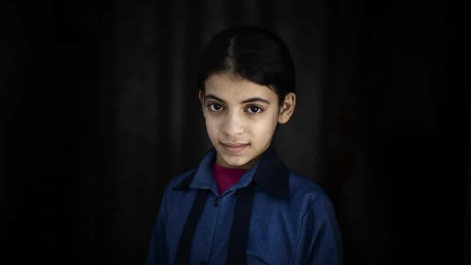 Portrait of a Syrian girl