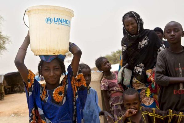 Malian refugees in Niger in happier times
