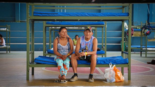 Venezuelan indigenous Warao refugees and migrants are relocated to a safe space in Manaus, Brazil, amid the COVID-19 pandemic