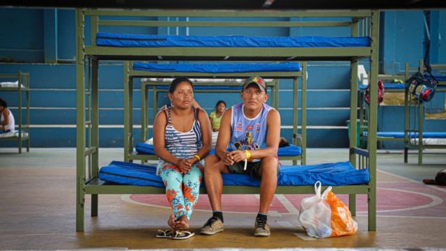 Venezuelan indigenous Warao refugees and migrants are relocated to a safe space in Manaus, Brazil, amid the COVID-19 pandemic