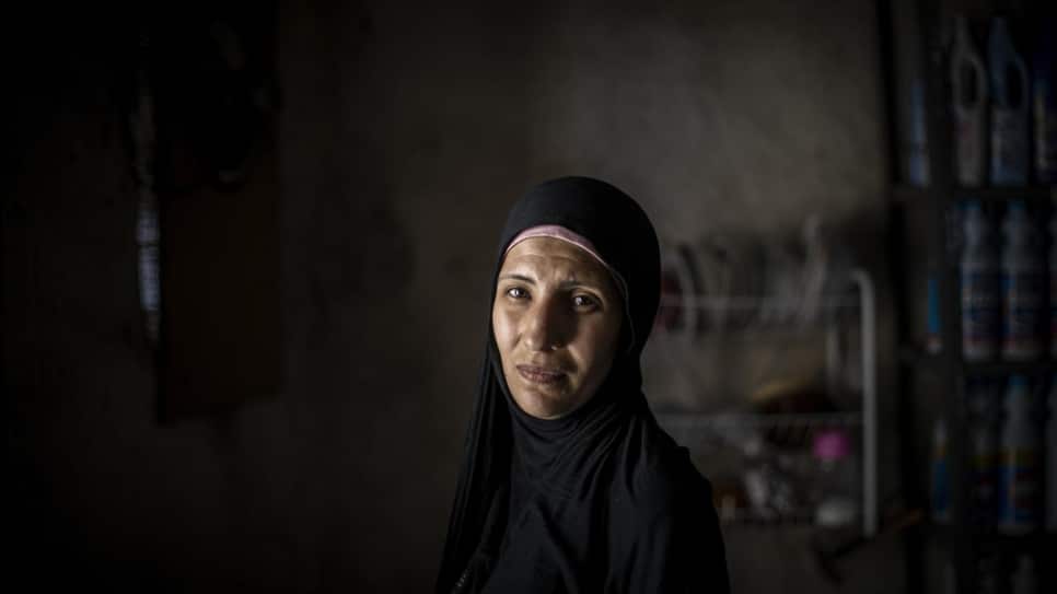 Kawkab Mustafa pictured inside her shop in the Bab al-Tabbaneh neighbourhood of Tripoli, Lebanon