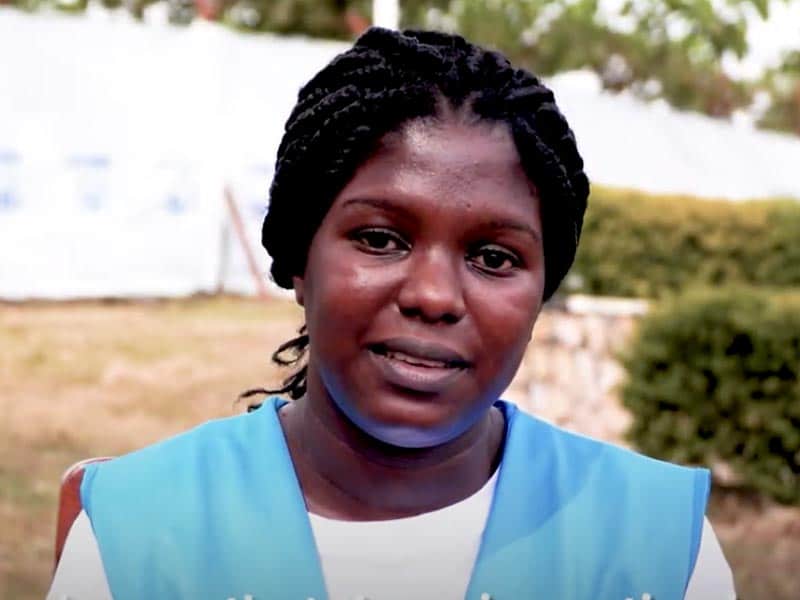 Doris Mpoza, protection assistant for UNHCR