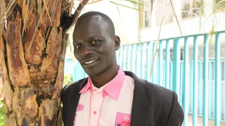 Sudanese refugee and scholar Mohtas Anwar Modier poses for a portrait at Sherkole refugee camp in Ethiopia