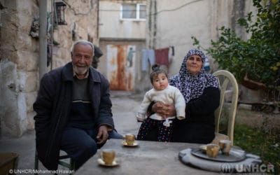 Comfort from the cold: How UNHCR hopes to make warm for Syrian grandparents in Jordan
