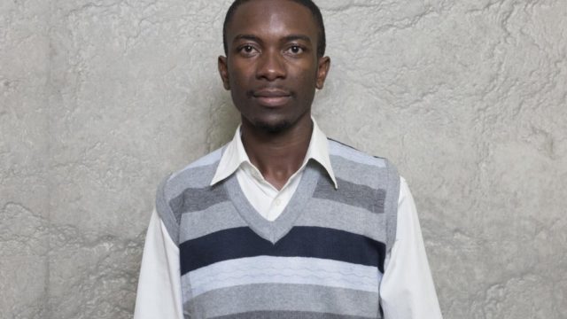 Barthelemy Mwanza is a Congolese refugee.