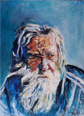 A painting of a man called "The Old Man"