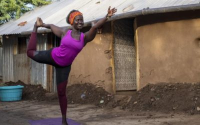Finding wellbeing through yoga at a Kenyan refugee camp