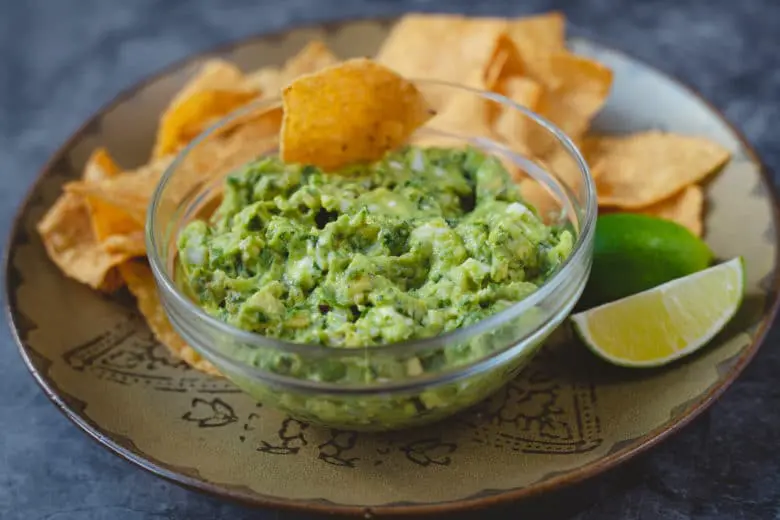 Bowl of guacamole