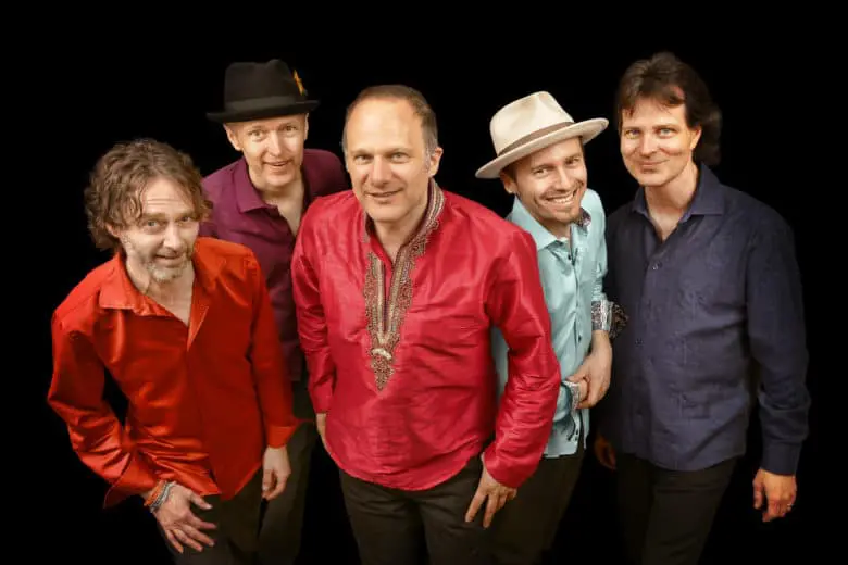 Chris McKhool and his bandmates Kevin Laliberté, Eddie Paton, Drew Birston and Rosendo Chendy Leon