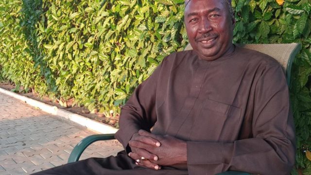 Nansen Laureate Zannah Mustapha, poses for a photo in Borno State, Nigeria.