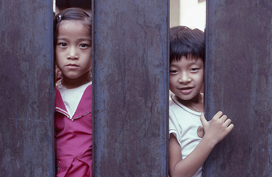 Indochinese refugees in Bangkok, Thailand, in 1979.