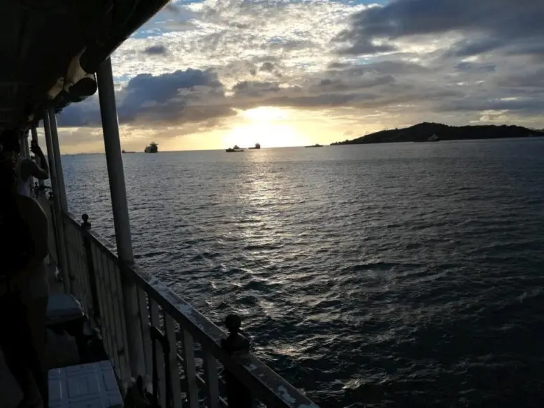 View from a boat off Trinidad’s north-west coast.