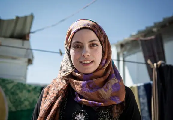 Asma’a Adnan Saied, 23, Syrian refugee in Zaatari refugee camp, Jordan, studying English Literature at a university thanks to a DAFI scholarship