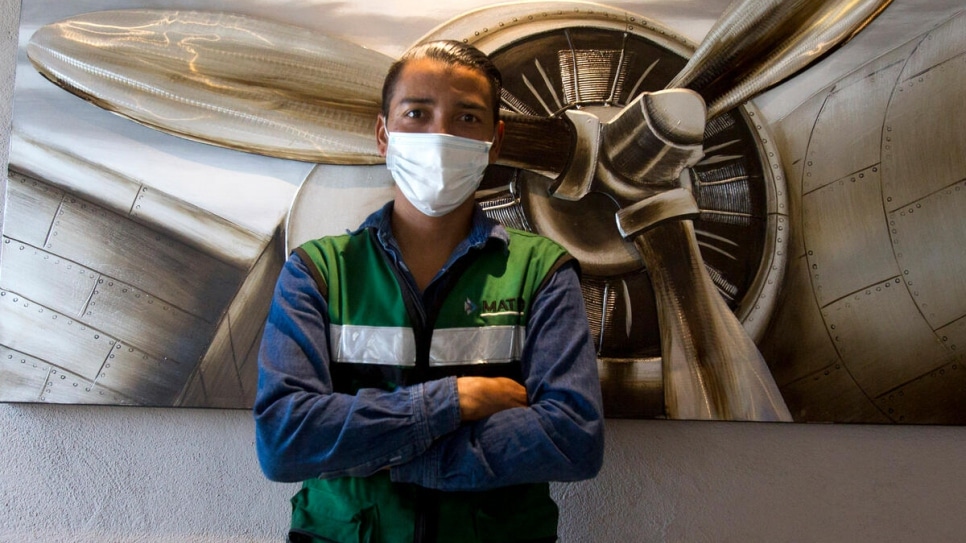 Orlando García pictured at auto-component maker Matro in Saltillo.