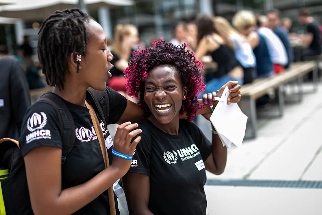 Refugee student delegation visits Free University of Berlin on World Refugee Day 2019