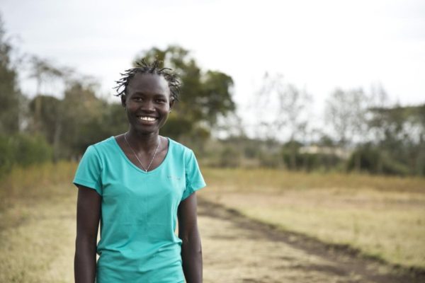 Rose Nathike Lokonyen, 26, who is currently in Tokyo with the IOC Refugee Olympic Team, pictured earlier this year at her training centre in Ngong, Kenya.