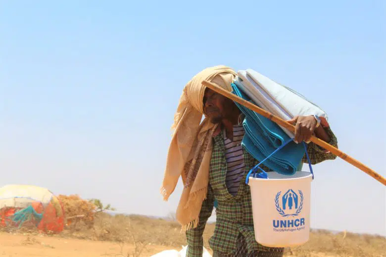 Ethiopia. Distribution of aid to refugees and internally displaced persons.