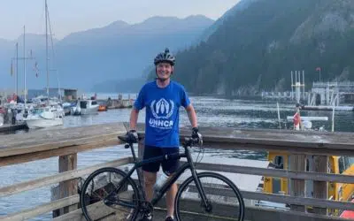 “I want to keep it going:” Cyclist fundraises for refugees for third year in a row